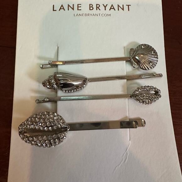 Lane Bryant Seashell Bobby Pin 4 Pack Hair Clips Pins Accessory NWT Beach Sea - Picture 4 of 6